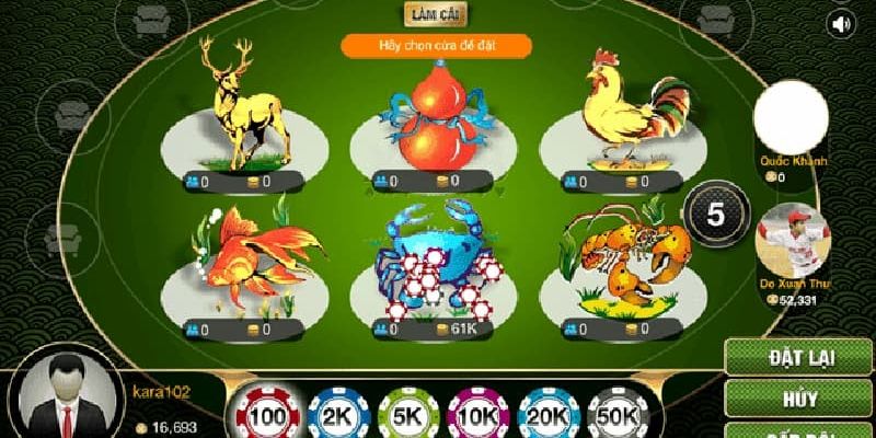 Cách chơi Game bầu cua tôm cá FB68 cực đơn giản