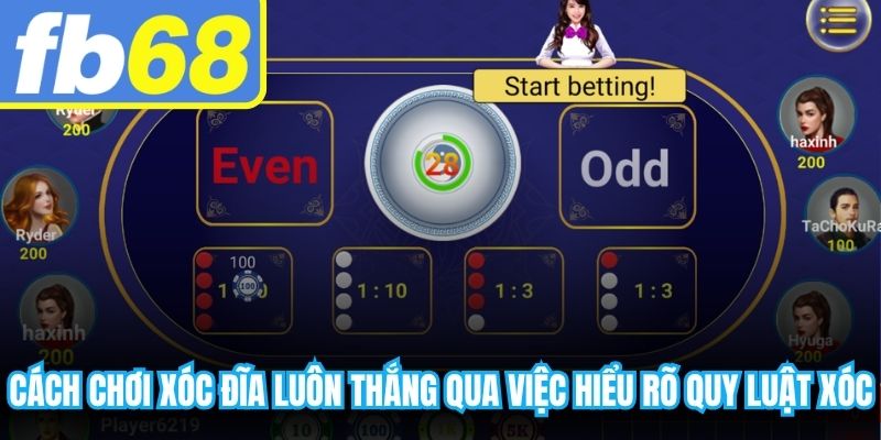 Cách chơi xóc đĩa luôn thắng qua việc hiểu rõ quy luật xóc